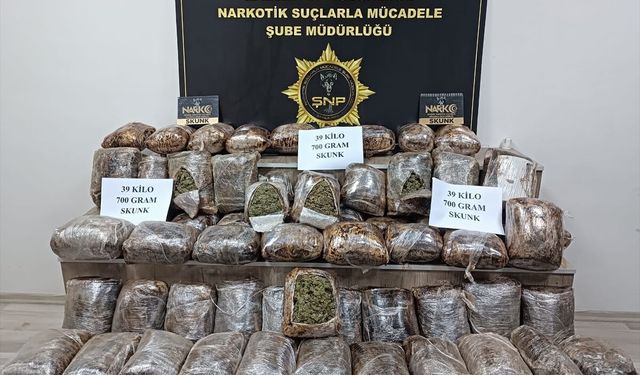 Yolcu otobüsünde yaklaşık 40 kilo uyuşturucu ele geçirildi