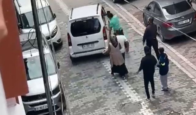 Olay çıkaran eski koca tekme tokat kovalandı!