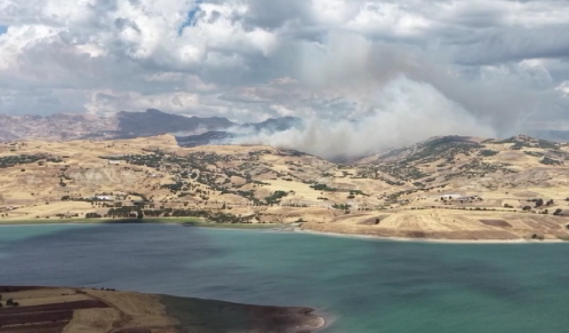 Tunceli'de yangın: Müdahale başladı