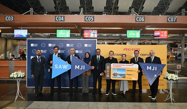 Sabiha Gökçen'den Trablus'a direkt uçuşlar başladı