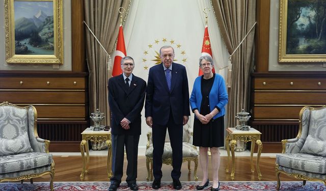 Cumhurbaşkanı Erdoğan, Prof. Dr. Sancar'ı kabul etti