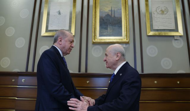 Erdoğan Bahçeli'yi kabul etti!