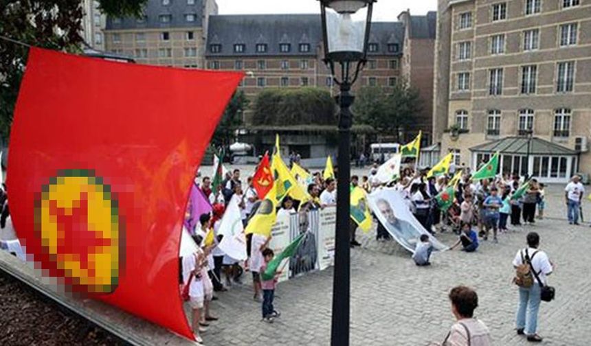 YPG/PKK yandaşlarından Brüksel'de gösteri