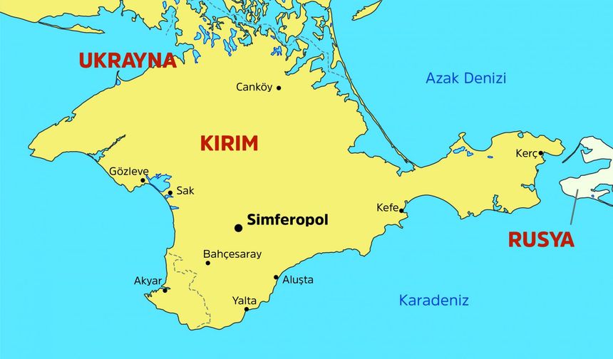 Kırım'a inen uçakta patlama meydana geldi
