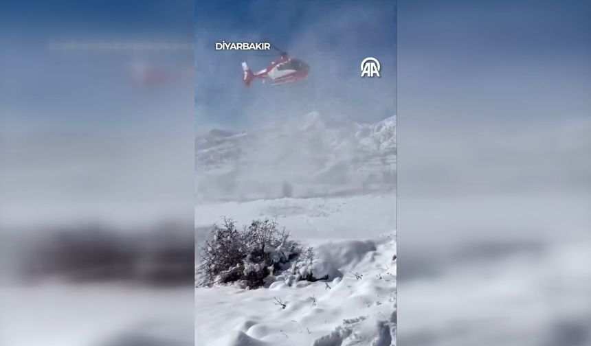 Diyarbakır'da hastanın imdadına helikopter ambulans yetişti