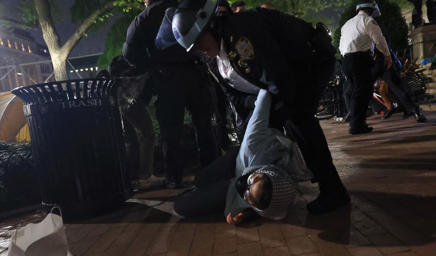 ABD'de Gazze Dayanışma Kampı polisin müdahalesiyle dağıtıldı!