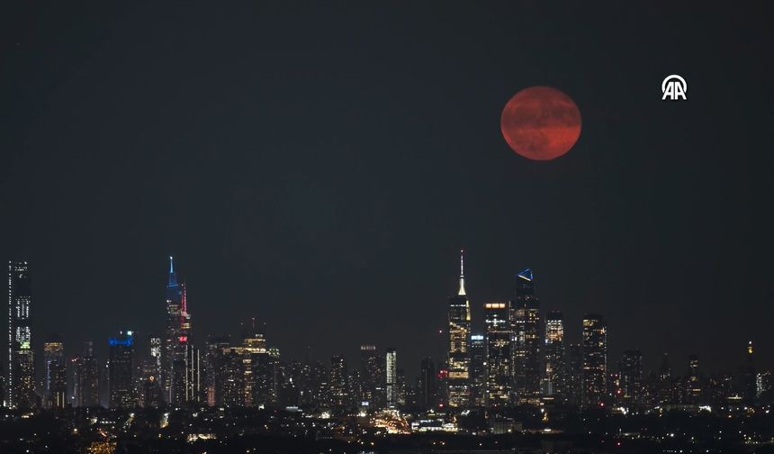 New York'ta "Geyik Dolunayı" görüntülendi!