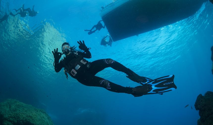 Antalya'da 'Üç Adalar'ın su altı zenginlikleri