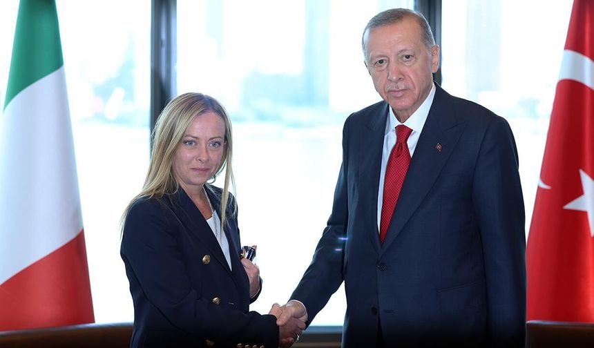 Erdoğan, Meloni ile görüştü