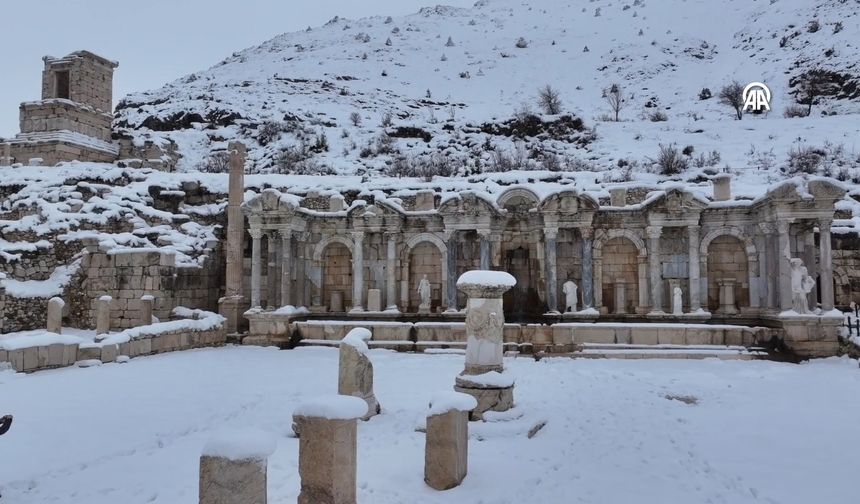 Sagalassos Antik Kenti beyaza büründü!