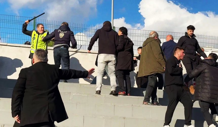 Amatör Lig maçında ortalık karıştı