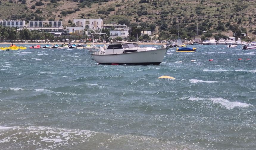 Bodrum’u fırtına vurdu!