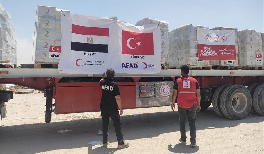 Türkiye Gazze'ye yüzbinlerce ton yardım yolladı!