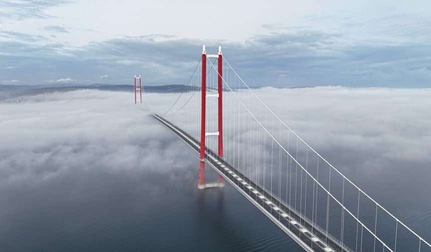 1915 Çanakkale Köprüsü sisler içinde mest etti