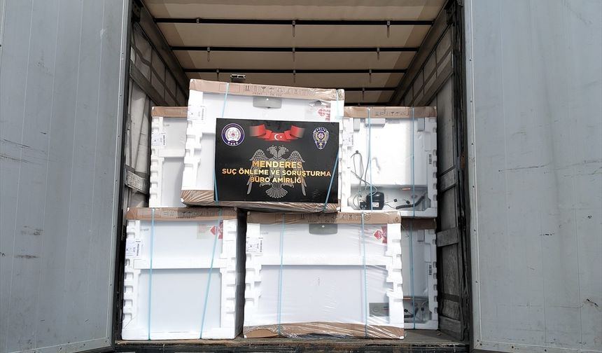 Adresine ulaşmayan 148 beyaz eşya, İzmir'de ele geçirildi!