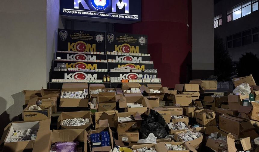 Ruhsatsız depoda 1 milyon 123 bin 443 ilaç ele geçirildi