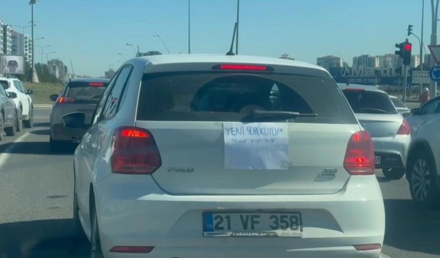 'Yeni sürücüyüm, sabır imandandır!'