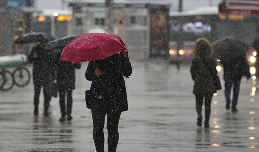 Karla karışık yağmur geliyor