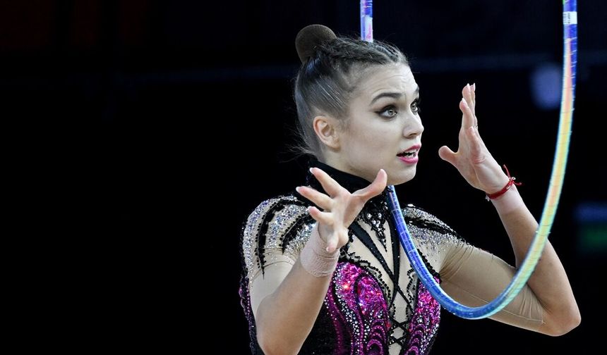 Ritmik Jimnastik Şampiyonasından renkli görüntüler!