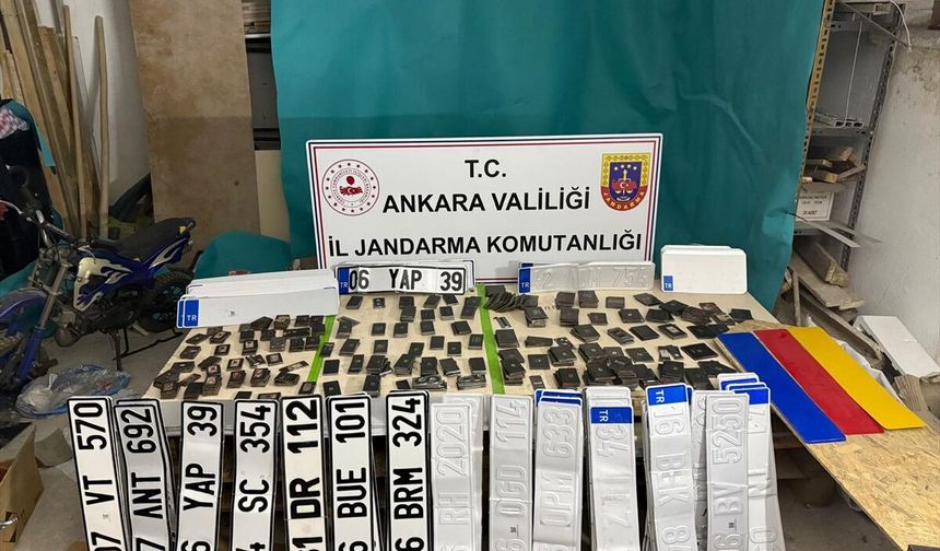 Ankara'da sahte plaka operasyonu!