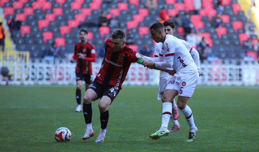 Gaziantep Fatih Karagümrük maçı berabere bitti