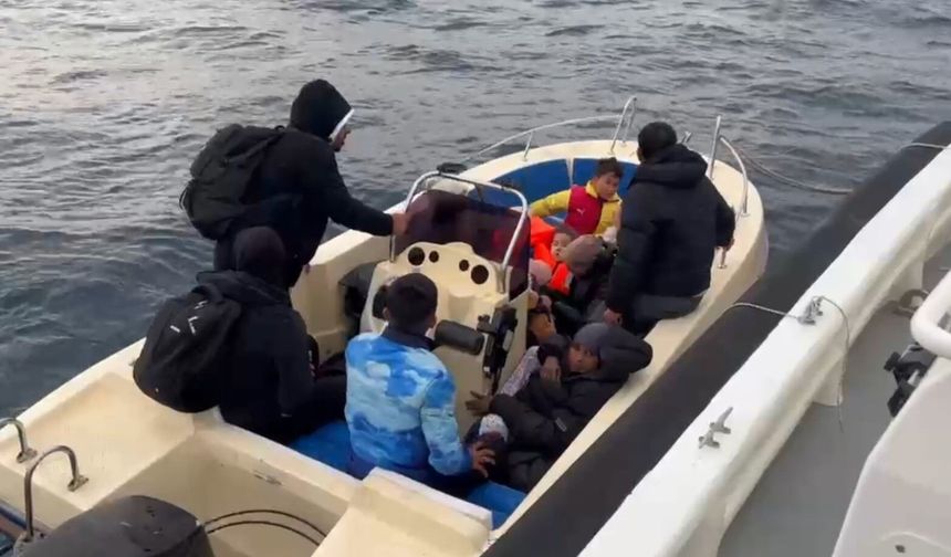 13 kaçak göçmen ile 2 organizatör yakalandı!