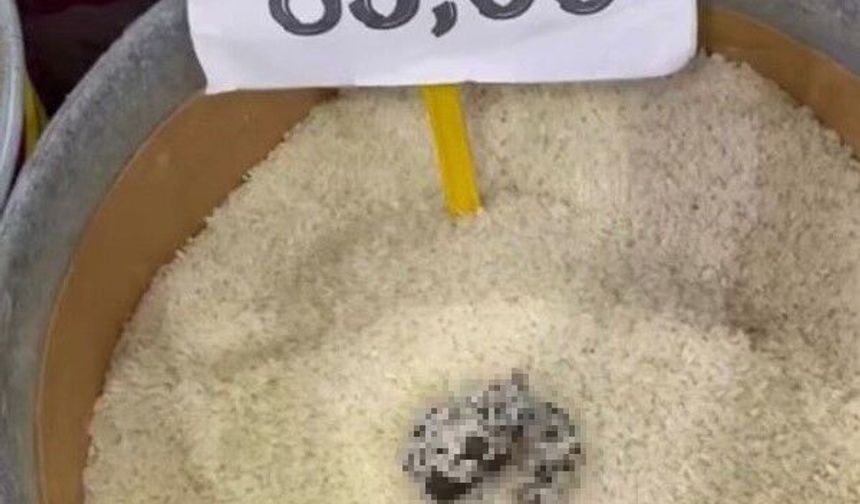 Pirinçten kedi dışkısı çıktı