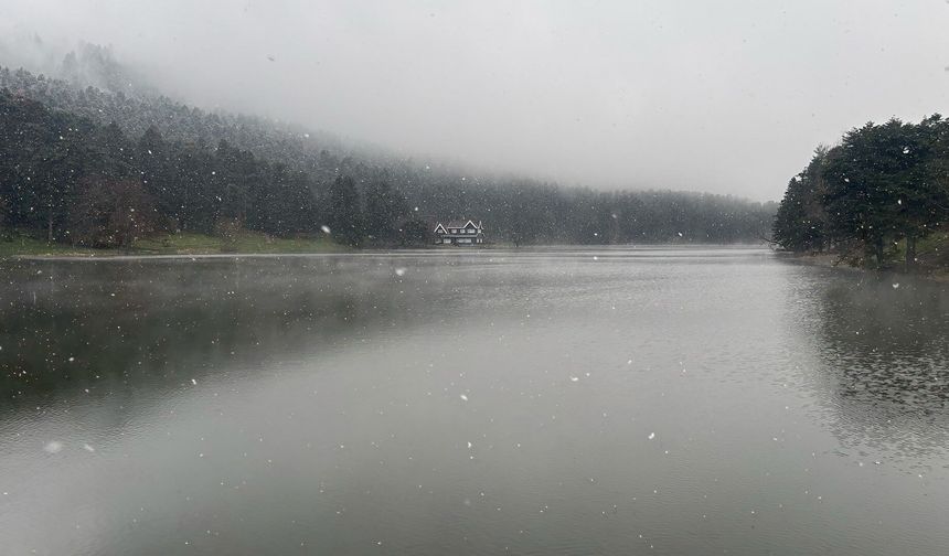 Gölcük’te kar yağışı ve sis etkili oldu