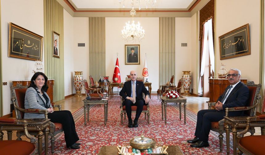 TBMM Başkanı Kurtulmuş, DEM Parti heyetiyle görüştü