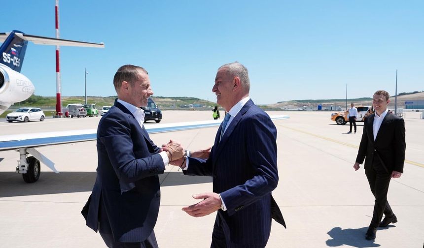 UEFA Başkanı Aleksander Ceferin, İstanbul'a geldi