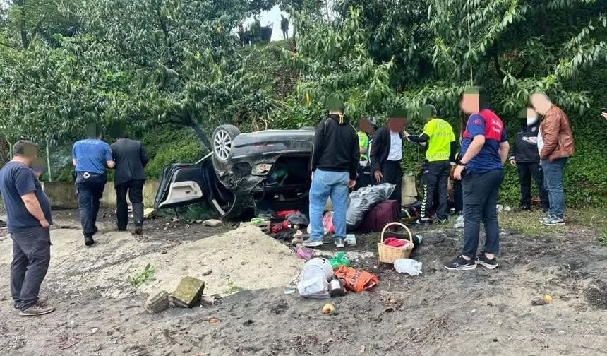 Kediye çarpmamak için plaja uçtu! 4 yaralı