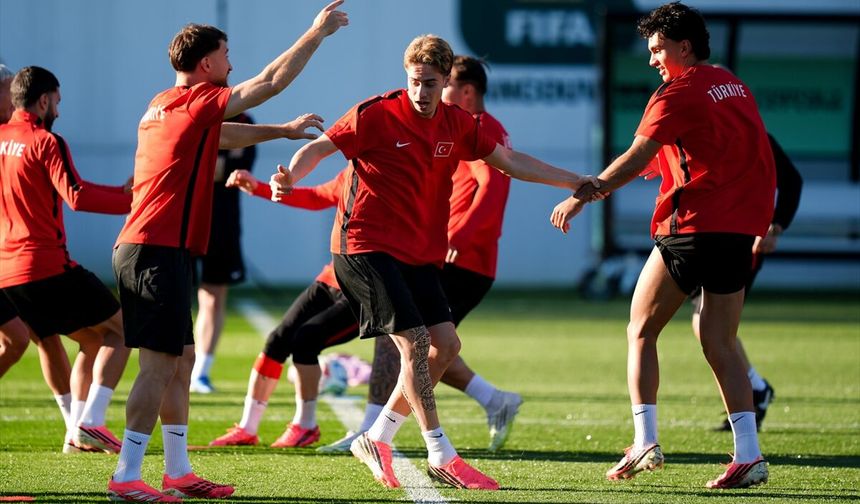 A Milli Futbol Takımı, Kanada'daki ilk idmanını yaptı