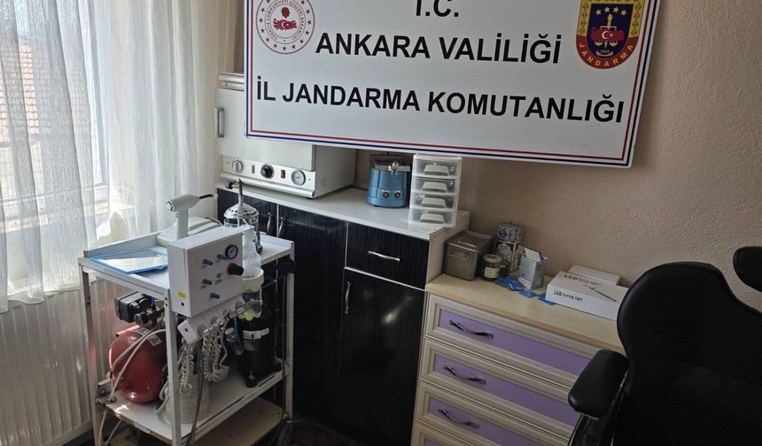 Ankara'da sahte diş doktoruna operasyon!