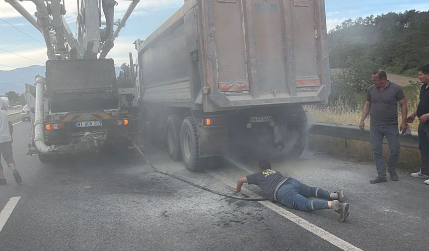 Düzce'de panik anları