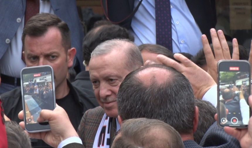 Erdoğan, Edirne'de vatandaşlarla sohbet etti
