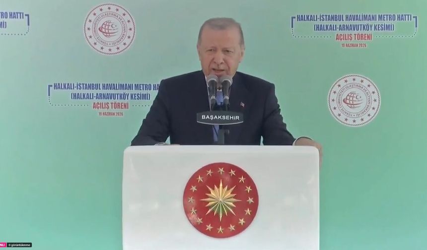 Erdoğan: Dünyanın en uzun metrolarından biri tamamlandı!