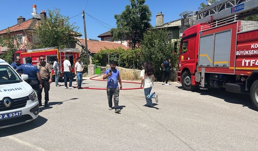Konya'da korkutan yangın