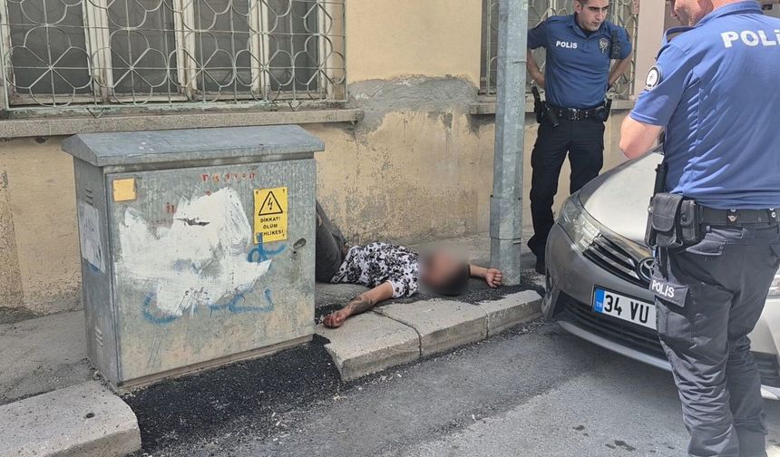 Elinde tabancayla hareketsiz halde bulundu!