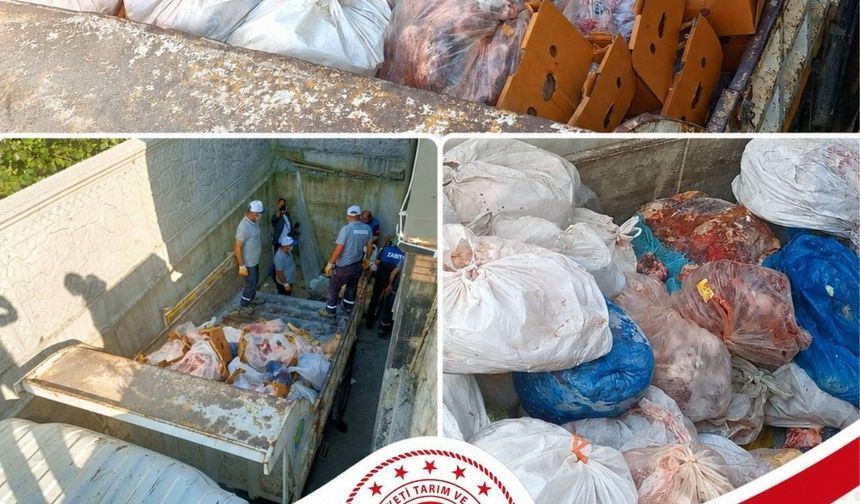 5 buçuk ton etiketsiz et ele geçirildi!