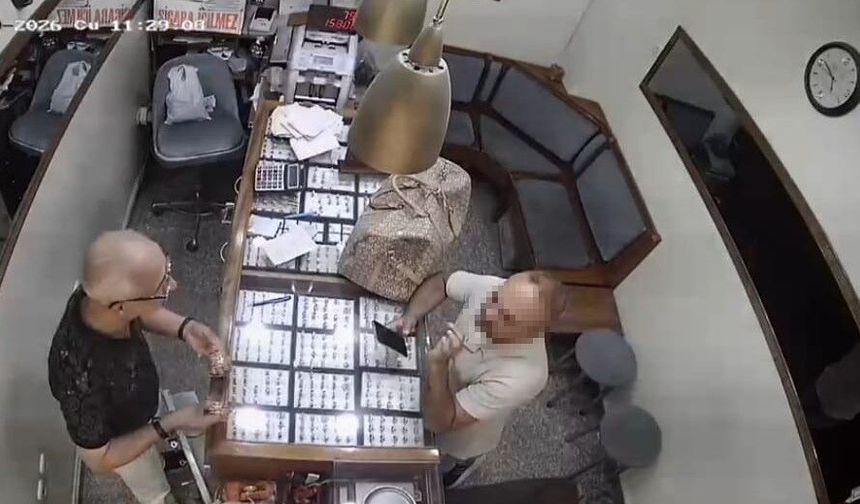 2,5 milyon TL'lik altın kapkacı kamerada!