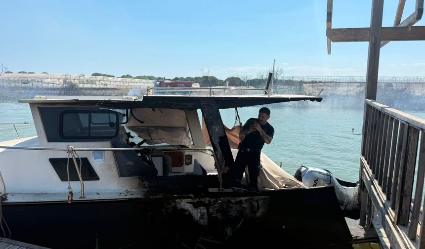 Yangın villaya sıçradı: Milyonluk tekne kül oldu
