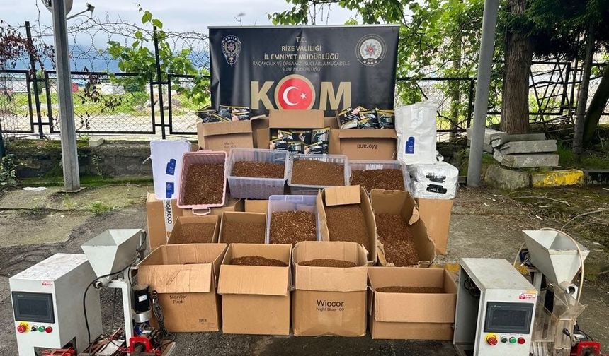 Rize’de kaçakçılık operasyonu: 45 gözaltı