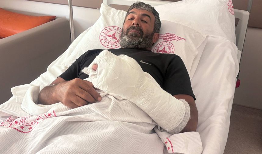 Ayı saldırısından kürek sayesinde kurtuldu