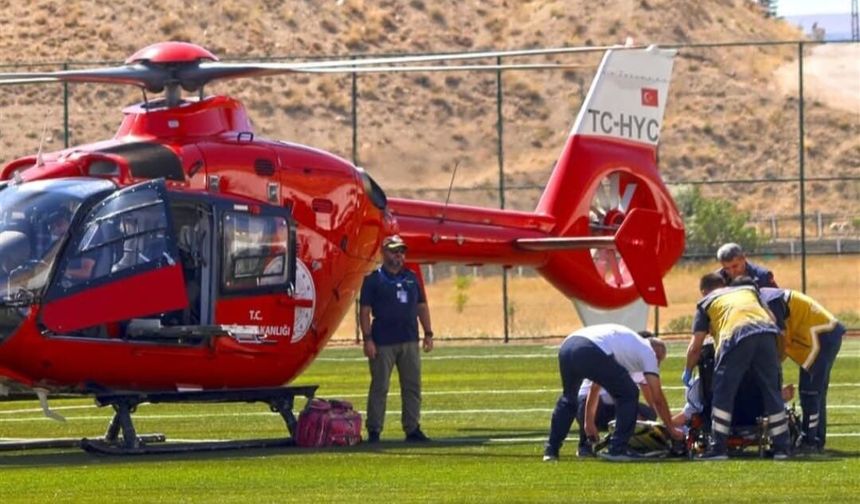 Kalp krizine ambulans helikopter