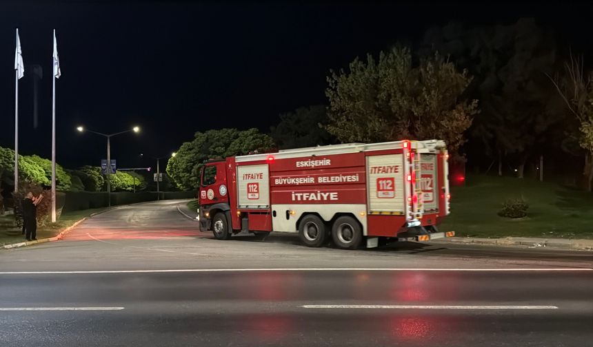 Eskişehir'de TEI fabrikasında korkutan yangın