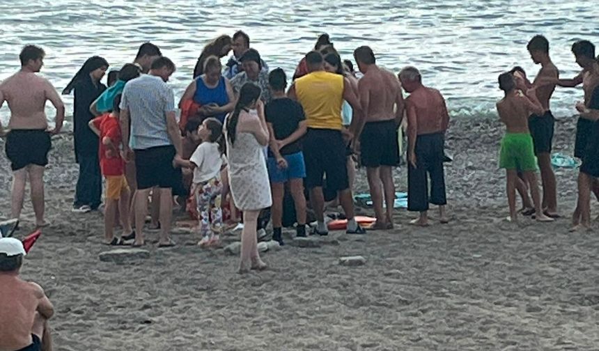 Filyos sahilinde korkutan anlar