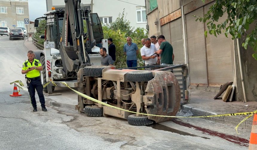 Samsun'da forklift dehşeti