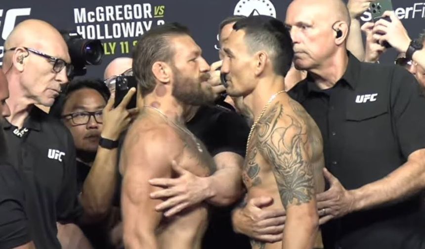 Conor McGregor - Max Holloway maçında olay sonuç!