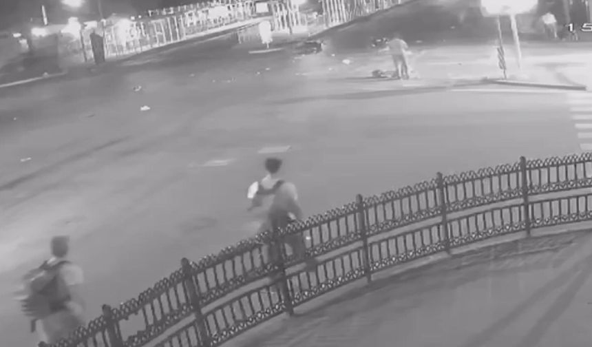 Sakarya'da 1 kişinin hayatını kaybettiği kaza anı kamerada