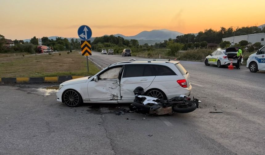 Zonguldak'ta motosiklet faciası